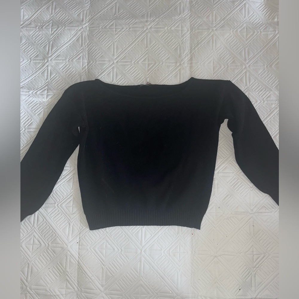 Boohoo black knitted sweatsuit